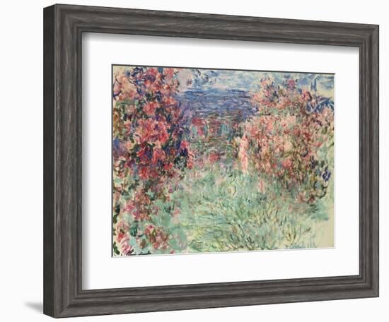 The House Among the Roses (La Maison Dans Les Roses), 1925-Claude Monet-Framed Giclee Print