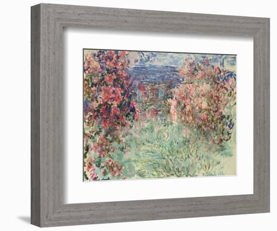 The House Among the Roses (La Maison Dans Les Roses), 1925-Claude Monet-Framed Giclee Print