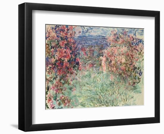 The House Among the Roses (La Maison Dans Les Roses), 1925-Claude Monet-Framed Giclee Print