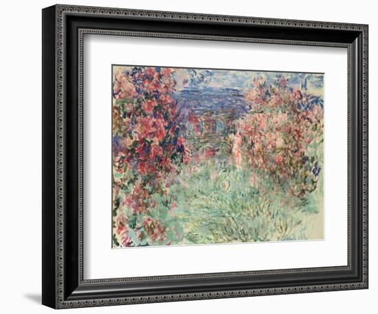 The House Among the Roses (La Maison Dans Les Roses), 1925-Claude Monet-Framed Giclee Print