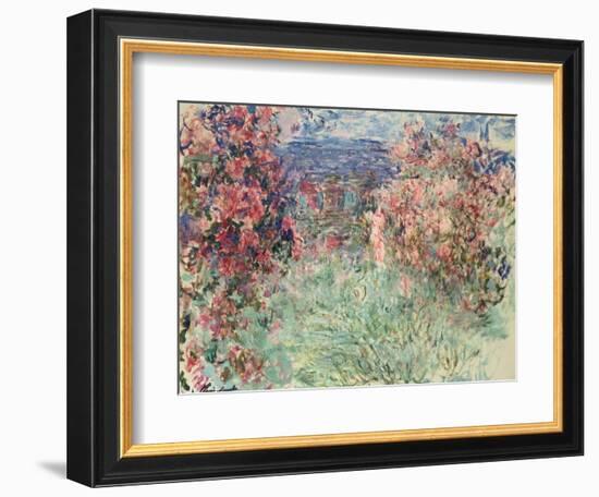 The House Among the Roses (La Maison Dans Les Roses), 1925-Claude Monet-Framed Giclee Print