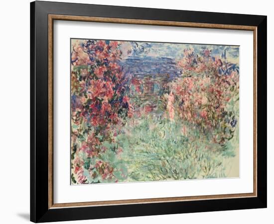 The House Among the Roses (La Maison Dans Les Roses), 1925-Claude Monet-Framed Giclee Print