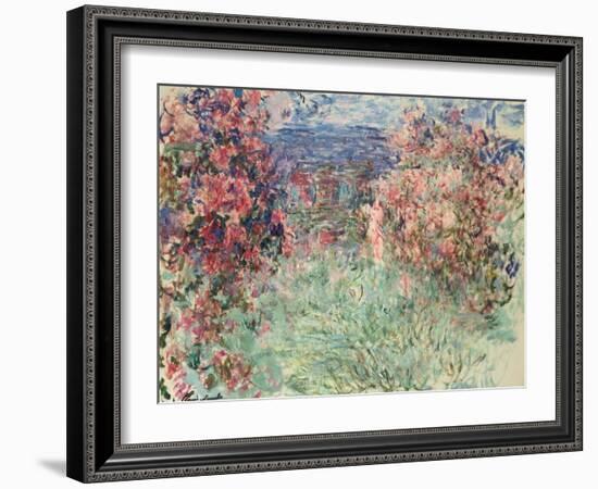 The House Among the Roses (La Maison Dans Les Roses), 1925-Claude Monet-Framed Giclee Print