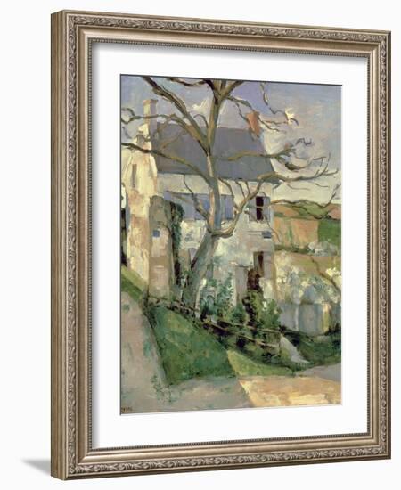 The House and the Tree, C.1873-74-Paul C?zanne-Framed Giclee Print