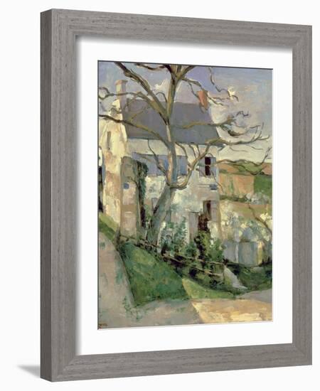 The House and the Tree, C.1873-74-Paul C?zanne-Framed Giclee Print