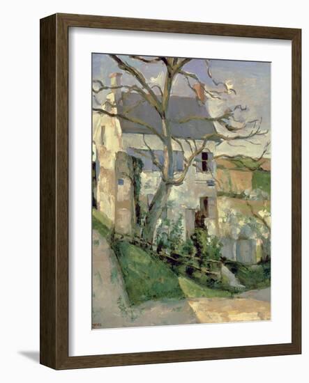 The House and the Tree, C.1873-74-Paul C?zanne-Framed Giclee Print