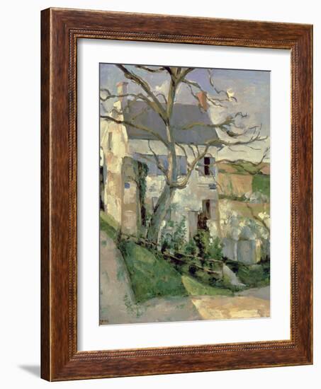 The House and the Tree, C.1873-74-Paul C?zanne-Framed Giclee Print