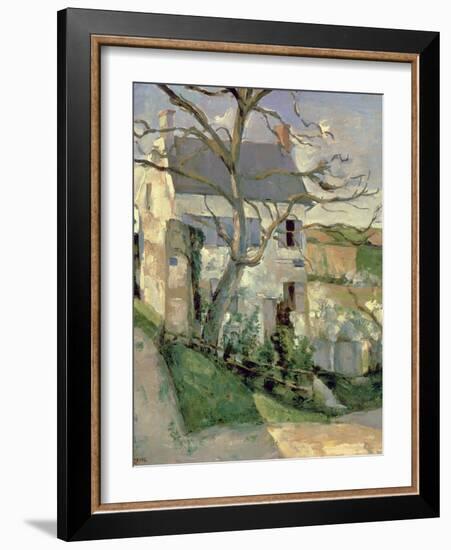 The House and the Tree, C.1873-74-Paul C?zanne-Framed Giclee Print