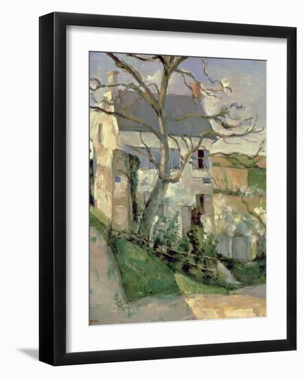 The House and the Tree, C.1873-74-Paul C?zanne-Framed Giclee Print