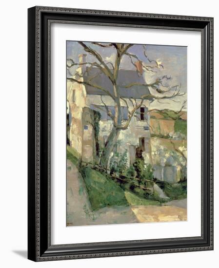 The House and the Tree, C.1873-74-Paul C?zanne-Framed Giclee Print