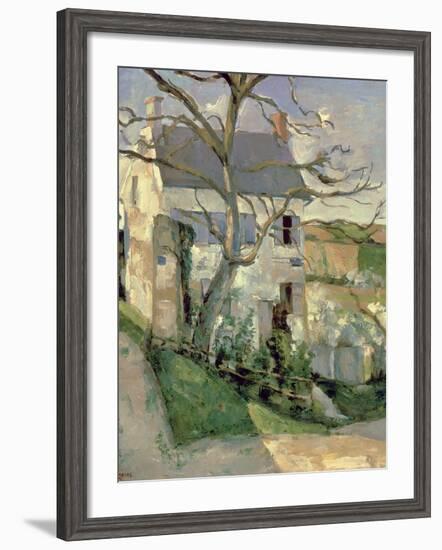 The House and the Tree, C.1873-74-Paul C?zanne-Framed Giclee Print