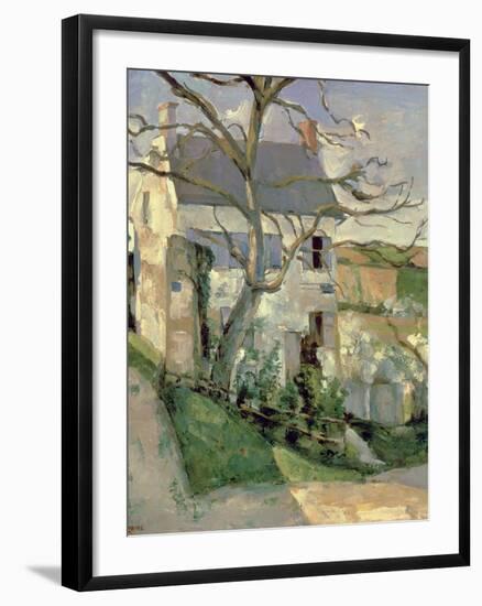 The House and the Tree, C.1873-74-Paul C?zanne-Framed Giclee Print