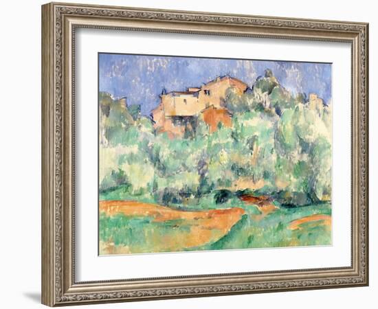 The House at Bellevue-Paul Cézanne-Framed Giclee Print