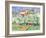 The House at Bellevue-Paul Cézanne-Framed Giclee Print