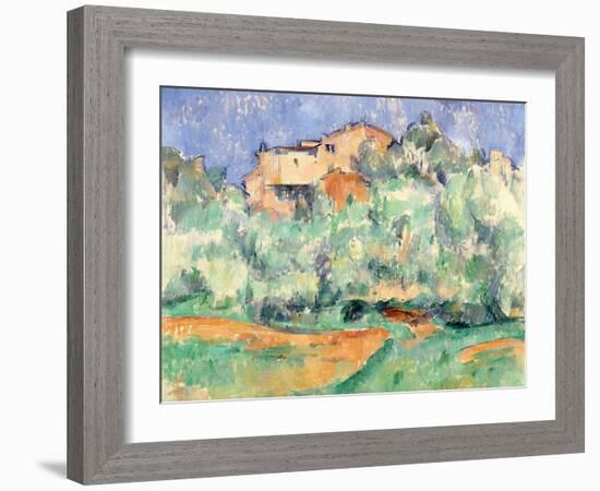 The House at Bellevue-Paul Cézanne-Framed Giclee Print