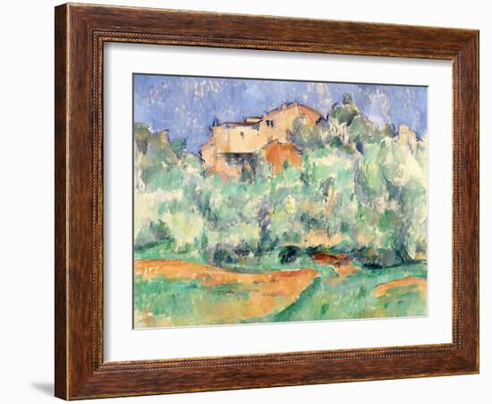 The House at Bellevue-Paul Cézanne-Framed Giclee Print