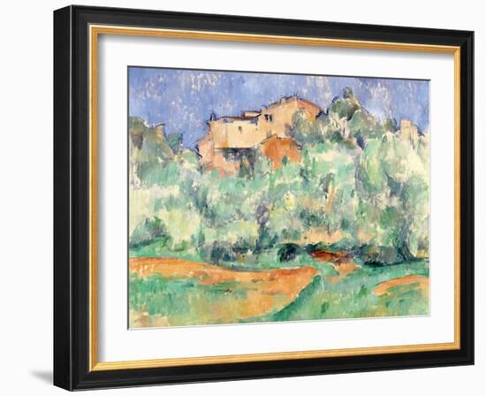 The House at Bellevue-Paul Cézanne-Framed Giclee Print