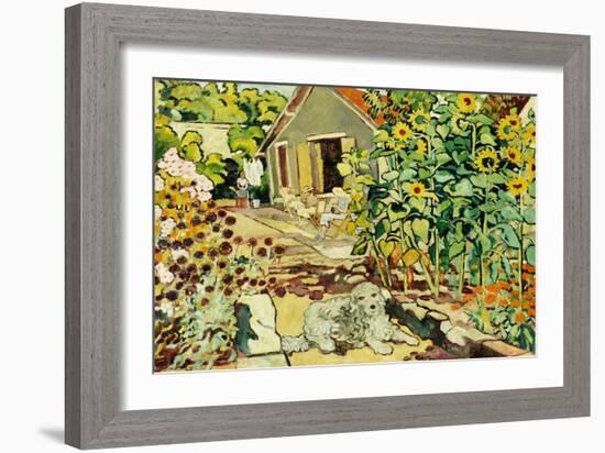 The House at Choisel; La Maison a Choisel, (Oil on Canvas)-Louis Valtat-Framed Giclee Print