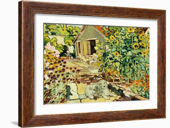 The House at Choisel; La Maison a Choisel, (Oil on Canvas)-Louis Valtat-Framed Giclee Print