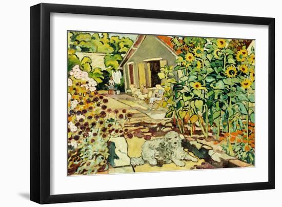 The House at Choisel; La Maison a Choisel, (Oil on Canvas)-Louis Valtat-Framed Giclee Print