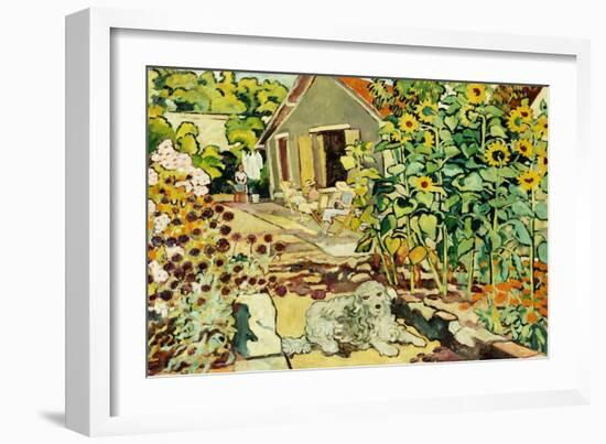 The House at Choisel; La Maison a Choisel, (Oil on Canvas)-Louis Valtat-Framed Giclee Print