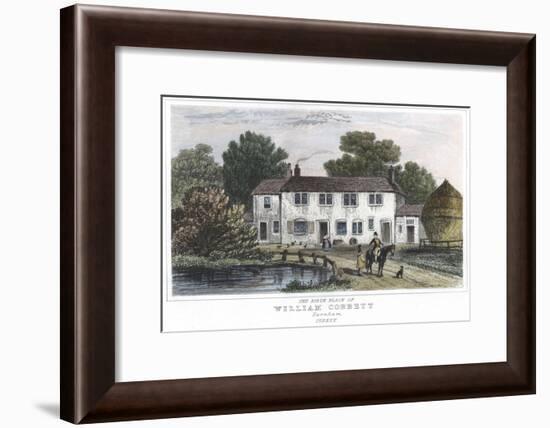 The House at Farnham, Kent, in Which William Cobbett Was Born, 1763-null-Framed Giclee Print