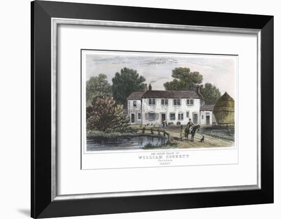 The House at Farnham, Kent, in Which William Cobbett Was Born, 1763-null-Framed Giclee Print