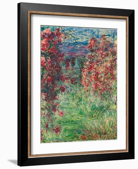 The House at Giverny under the Roses; La Maison Dans Les Roses, 1925-Claude Monet-Framed Giclee Print