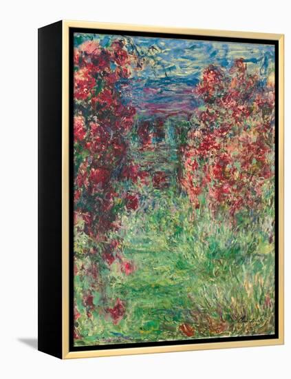 The House at Giverny under the Roses; La Maison Dans Les Roses, 1925-Claude Monet-Framed Premier Image Canvas