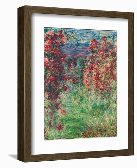 The House at Giverny under the Roses; La Maison Dans Les Roses, 1925-Claude Monet-Framed Giclee Print