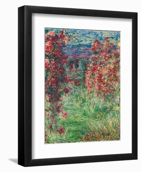 The House at Giverny under the Roses; La Maison Dans Les Roses, 1925-Claude Monet-Framed Giclee Print