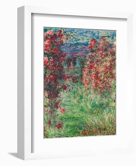 The House at Giverny under the Roses; La Maison Dans Les Roses, 1925-Claude Monet-Framed Giclee Print