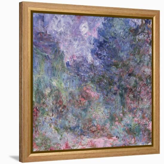 The House at Giverny Viewed from the Rose Garden, 1922-24-Claude Monet-Framed Premier Image Canvas