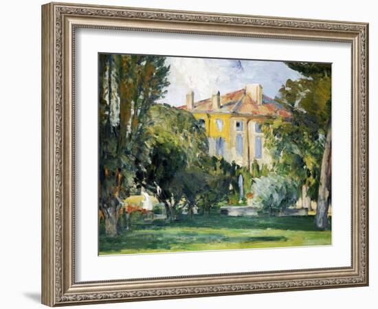 The House at Jas de Bouffan, 1882- 1885-Paul Cézanne-Framed Giclee Print