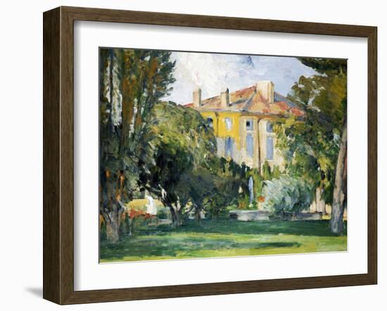 The House at Jas de Bouffan, 1882- 1885-Paul Cézanne-Framed Giclee Print