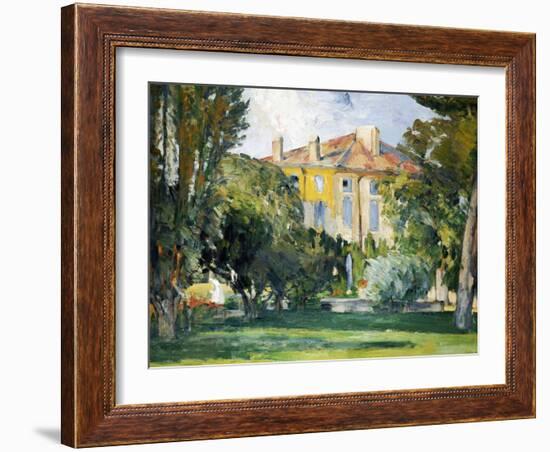 The House at Jas de Bouffan, 1882- 1885-Paul Cézanne-Framed Giclee Print