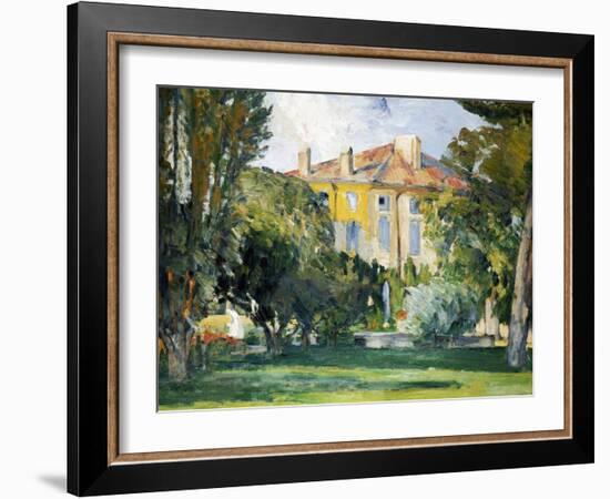 The House at Jas de Bouffan, 1882- 1885-Paul Cézanne-Framed Giclee Print