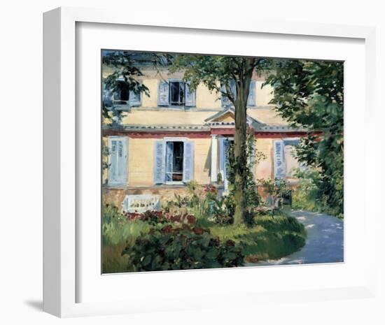 The House at Rueil, 1882-Edouard Manet-Framed Art Print