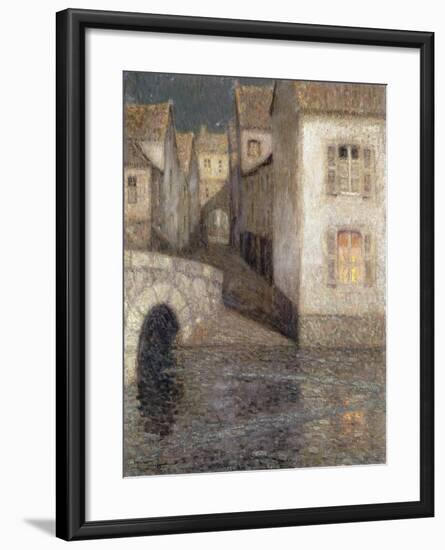 The House by the River, Chartres; Les Masons Sur La Riviere, Chartres, 1929-Henri Eugene Augustin Le Sidaner-Framed Giclee Print