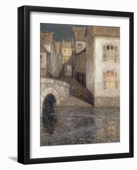 The House by the River, Chartres-Henri Eugene Augustin Le Sidaner-Framed Giclee Print