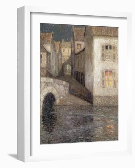 The House by the River, Chartres-Henri Eugene Augustin Le Sidaner-Framed Giclee Print