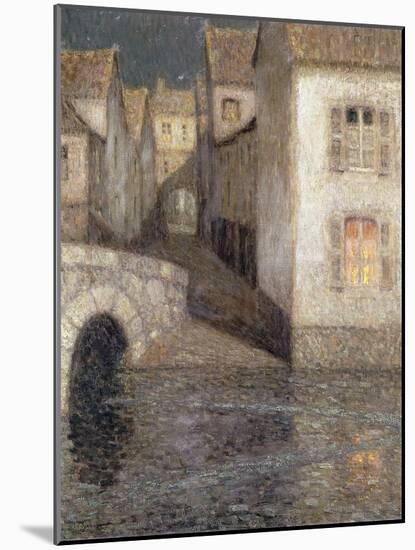 The House by the River, Chartres-Henri Eugene Augustin Le Sidaner-Mounted Giclee Print