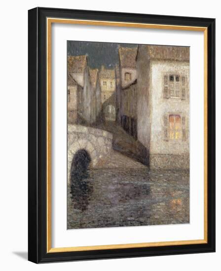 The House by the River, Chartres-Henri Eugene Augustin Le Sidaner-Framed Giclee Print