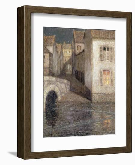 The House by the River, Chartres-Henri Eugene Augustin Le Sidaner-Framed Giclee Print