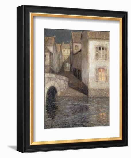 The House by the River, Chartres-Henri Eugene Augustin Le Sidaner-Framed Giclee Print