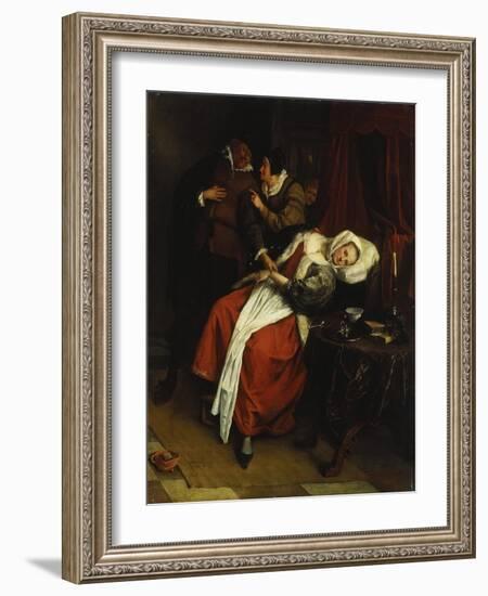 The House Call-Jan Steen-Framed Giclee Print