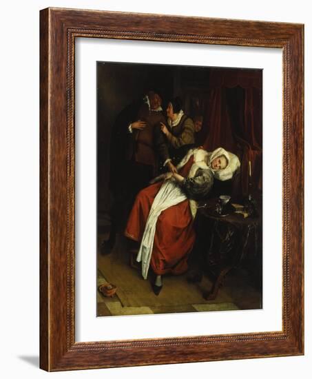 The House Call-Jan Steen-Framed Giclee Print