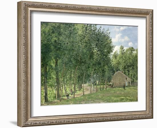 The House in the Forest, 1872-Camille Pissarro-Framed Giclee Print