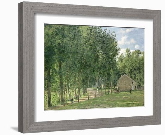 The House in the Forest, 1872-Camille Pissarro-Framed Giclee Print