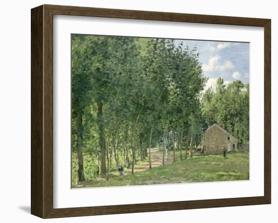 The House in the Forest, 1872-Camille Pissarro-Framed Giclee Print